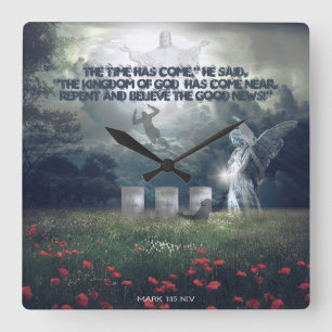 Rapture Church Square Wall Clock