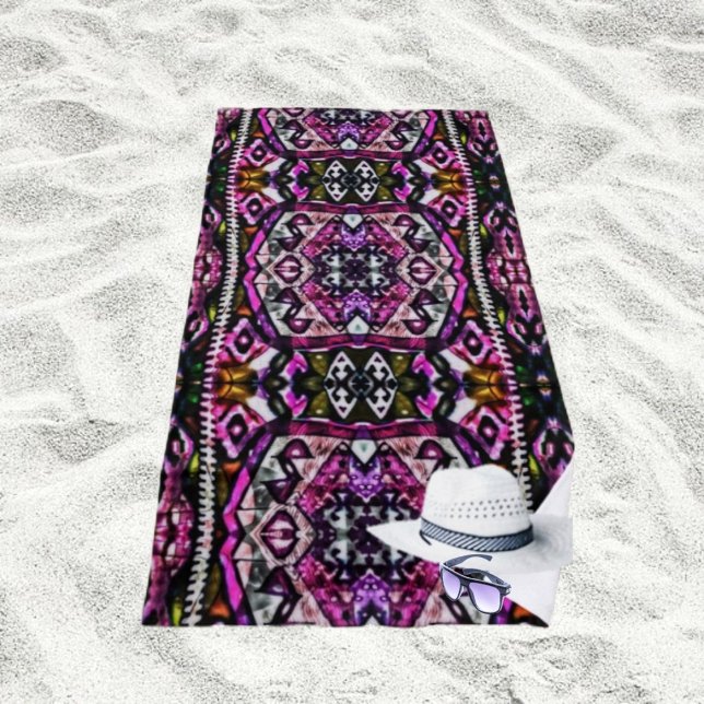 Rapture In Colour Beach Towel (The vibrant colors, and patterns, make this Rapture In Color Beach Towel, a masterpiece!
)