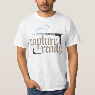 Rapture Ready Christian Faith Calligraphy Jesus T-Shirt