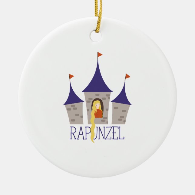 Rapunzel Ceramic Tree Decoration (Front)