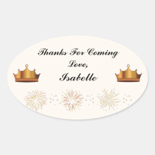 Rapunzel Party Thank You Sticker