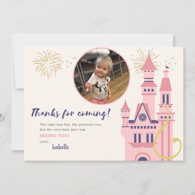 Rapunzel Photo Thank You Card (Front)