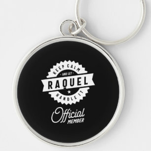 Raquel Personalised Name Birthday Gift Key Ring