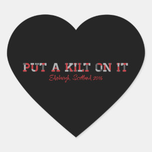 RARE16 Kilt heart sticker