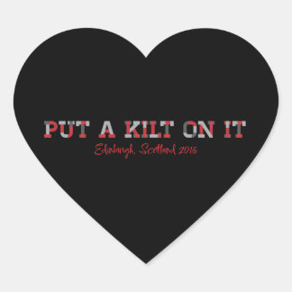 RARE16 Kilt heart sticker