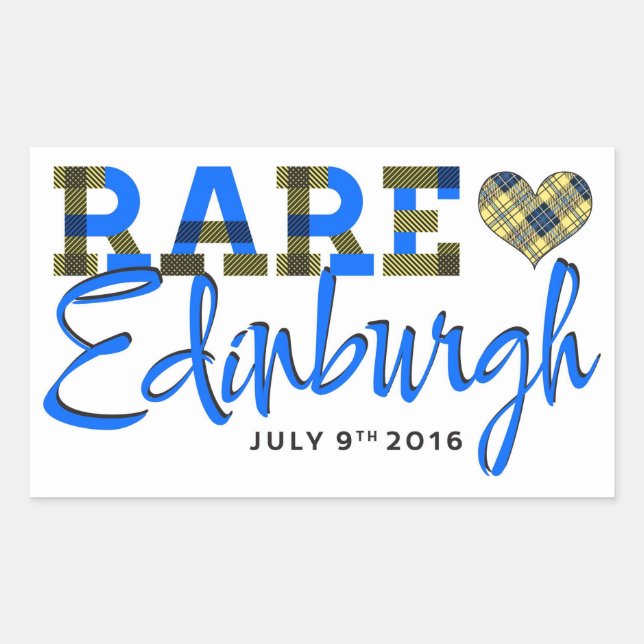 RARE16 rectangular sticker (Front)