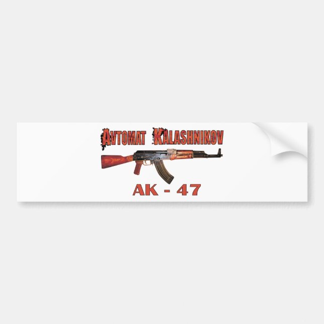 RARE AK-47 RUSSIAN ARMY KALASHNIKOV GUN MILITARY BUMPER STICKER (Front)