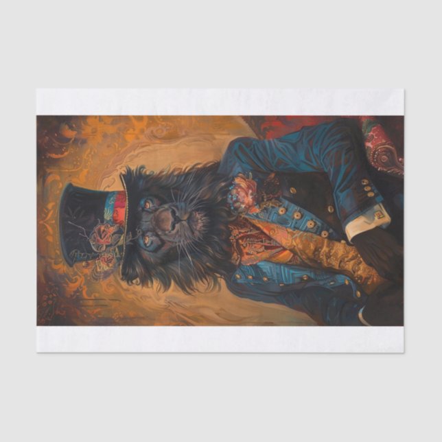 Rare Black Lion12 Tissue Paper (Front)