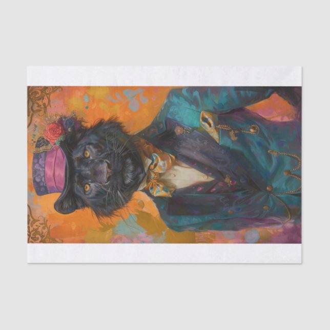 Rare Black Lion5 Tissue Paper (Front)