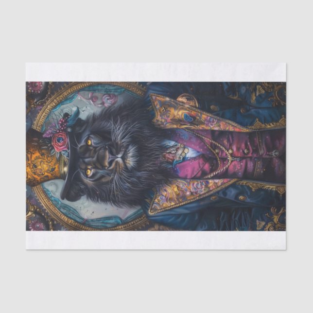 Rare Black Lion8 Tissue Paper (Front)