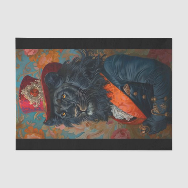 Rare Black Lion9 Tissue Paper (Front)