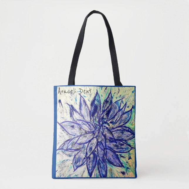 Rare Blue Dahlia Tote Bag (Front)