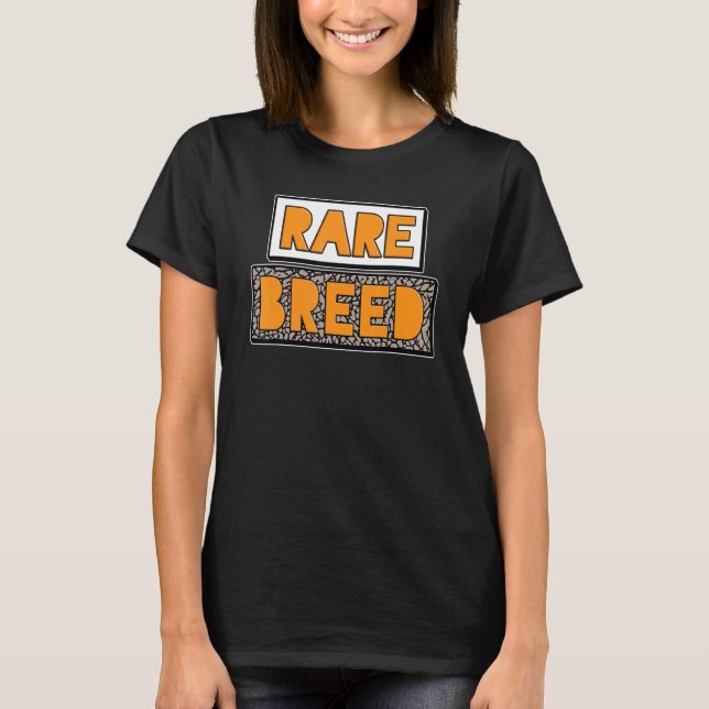 Rare Breed Laser Orange 3s Matching T-Shirt (Front)