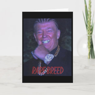 Rare Breed Trump Iced Out Streetwear Tee Card