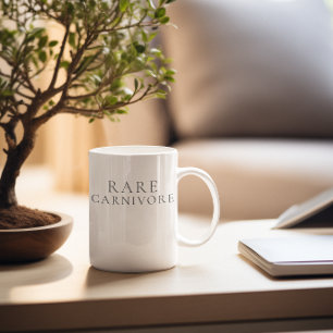 Rare Carnivore Minimalist Coffee Mug