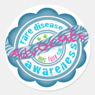 Rare Disease Awareness Classic Round Sticker