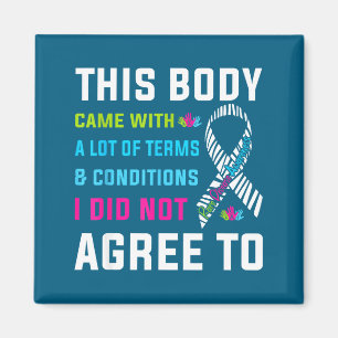 Rare Disease Awareness Day Zebra Ribbon 2026 Warri Magnet
