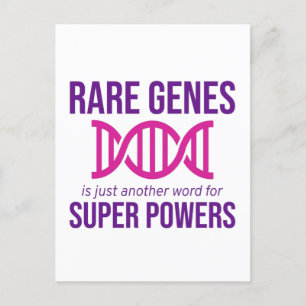 Rare Disease Awareness Day Zebra Ribbon Fighter Postcard