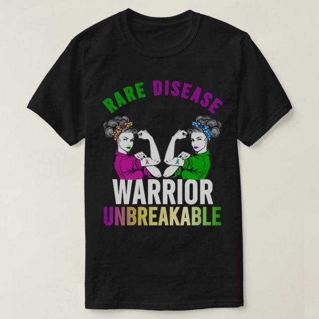 Rare Disease Awareness   Rare Disease Day 2022  T-Shirt (Design Front)