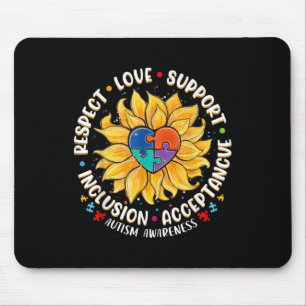Rare Disease Awareness Shirt Autism Mum Dad Mouse Mat