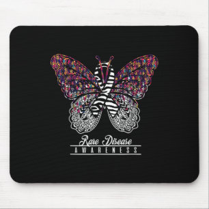 Rare Disease Awareness Shirt Butterfly Lovers Gift Mouse Mat