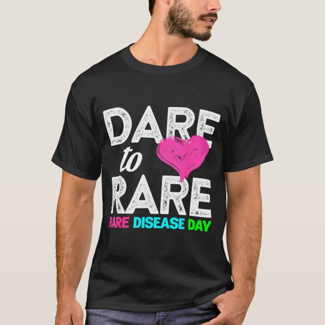 Rare Disease Awareness Shirt - Dare To Rare Diseas (Front)