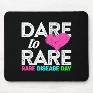 Rare Disease Awareness Shirt - Dare To Rare Diseas Mouse Mat