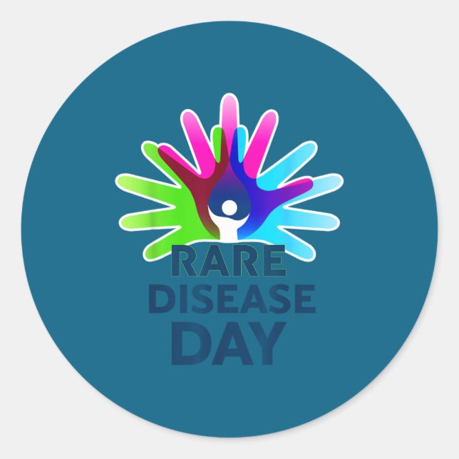 Rare Disease Awareness Shirt - Rare Disease Day 20 Classic Round Sticker (Front)