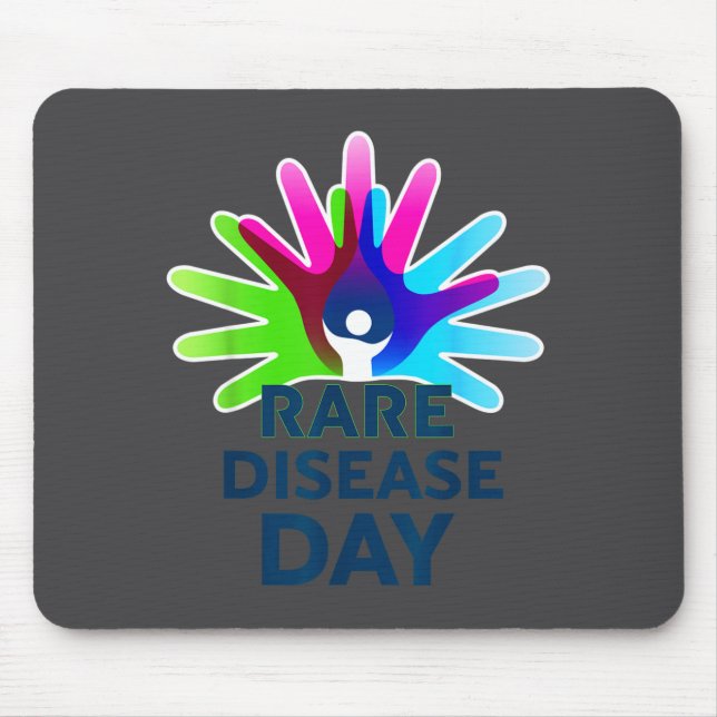 Rare Disease Awareness Shirt - Rare Disease Day 20 Mouse Mat (Front)