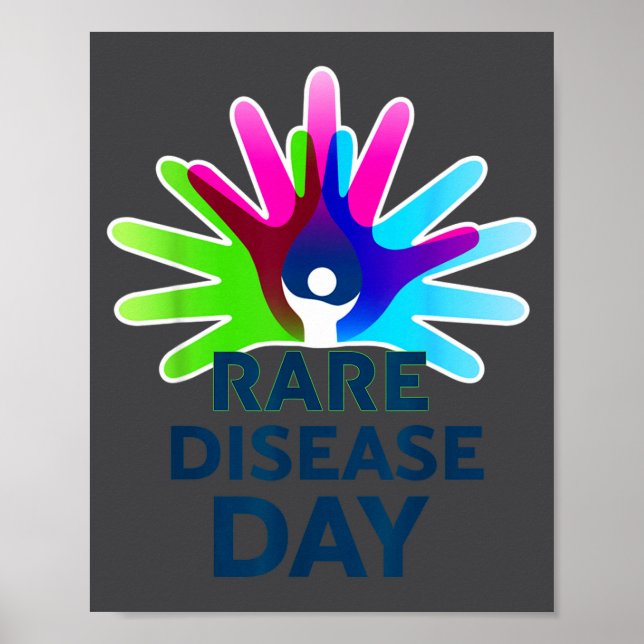 Rare Disease Awareness Shirt - Rare Disease Day 20 Poster (Front)