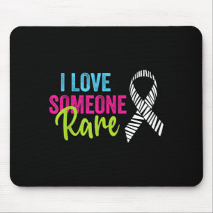 Rare Disease Awareness Zebra Ribbon Love Someone Mouse Mat