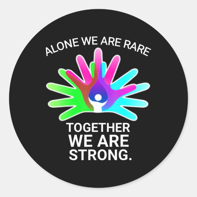 Rare Disease Day 2022 - Rare Disease Awareness T-S Classic Round Sticker (Front)
