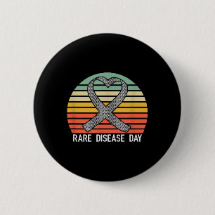 Rare Disease Day Awareness 2024 6 Cm Round Badge