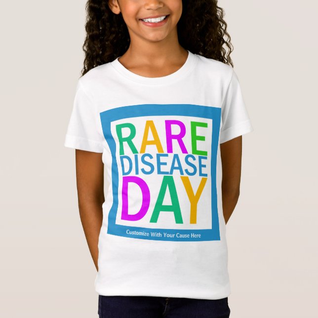 Rare Disease Day (customisation available) T-Shirt (Front)