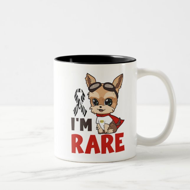 Rare Disease Day I'm Rare No Patient Left Behind Two-Tone Coffee Mug (Right)