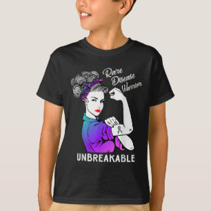 Rare Disease Warrior Unbreakable Awareness Gift T-Shirt
