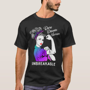 Rare Disease Warrior Unbreakable Awareness T-Shirt