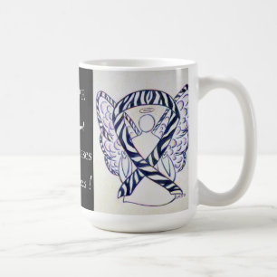 Rare Diseases Awareness Ribbon Angel Custom Mug