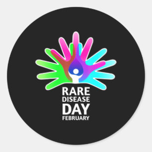 Rare Diseases Day 2022 - Rare Disease Awareness T- Classic Round Sticker