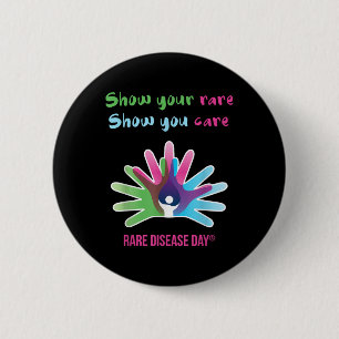 Rare Diseases Day Awareness Rare Disease Support G 6 Cm Round Badge