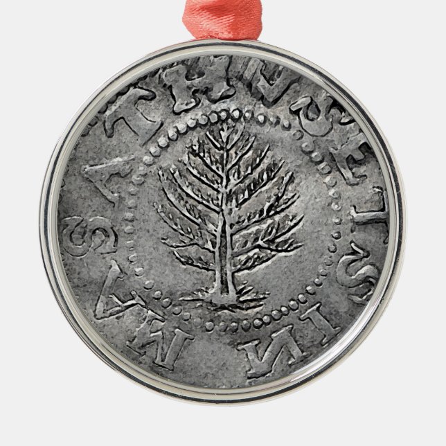 Rare Early American Coin Metal Tree Decoration (Front)