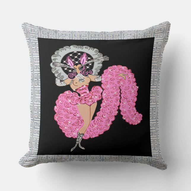 Rare ERTE Design "Mimi" (Recolored) Cushion (Front)