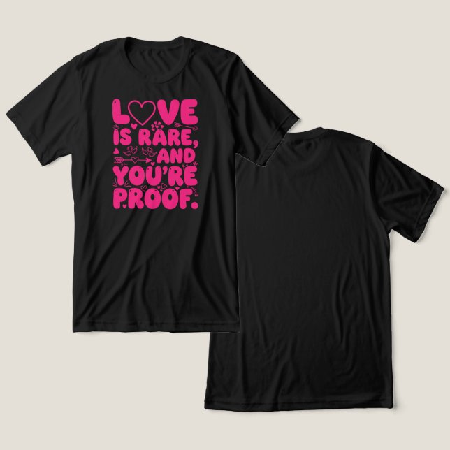 Rare Love Proof Tri-Blend Shirt (Design Front & Back)