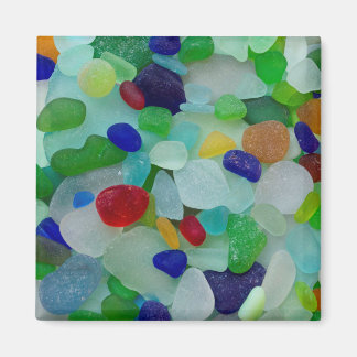 Rare sea glass, beach magnet