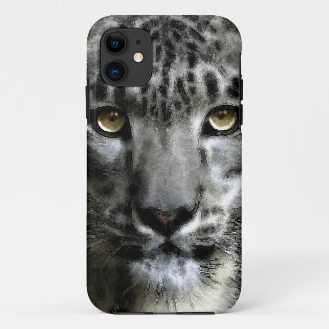 Rare Snow Leopard Big Cat Wildlife iPhone 5 Case (Back)