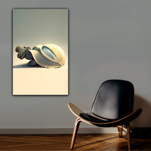 Rare Turtle Sea Shell Wall Art Unique Shell Art