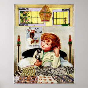 RARE Vintage Cream of Wheat Advertisement Poster