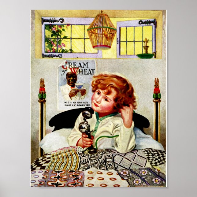 RARE Vintage Cream of Wheat Advertisement Poster (Front)