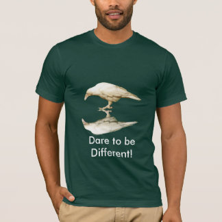Rare White (leucystic) Raven for Bird-lovers T-Shirt