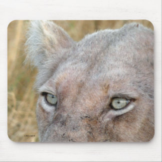 RARE WHITE LION MOUSE MAT